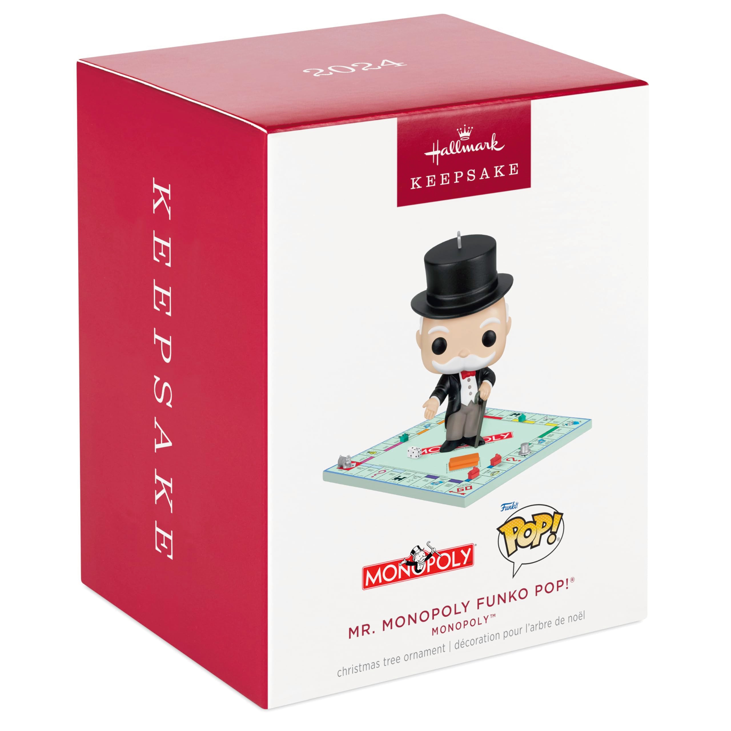 Hallmark Keepsake Christmas Ornament 2024, Monopoly Mr. Monopoly Funko POP!, Family Gifts