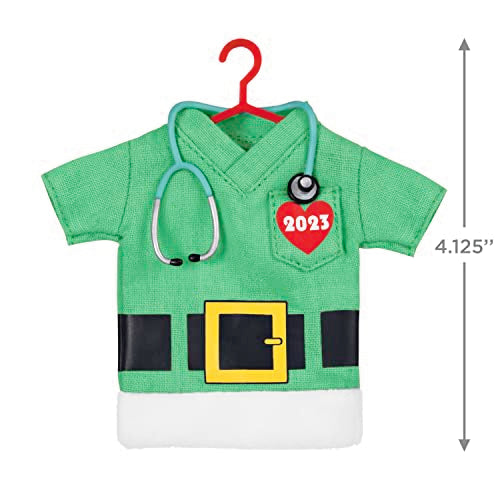 Hallmark Keepsake Christmas Ornament 2023, The Gift of Caring, Fabric Scrubs Ornament, Gifts for Doctors, Nurses