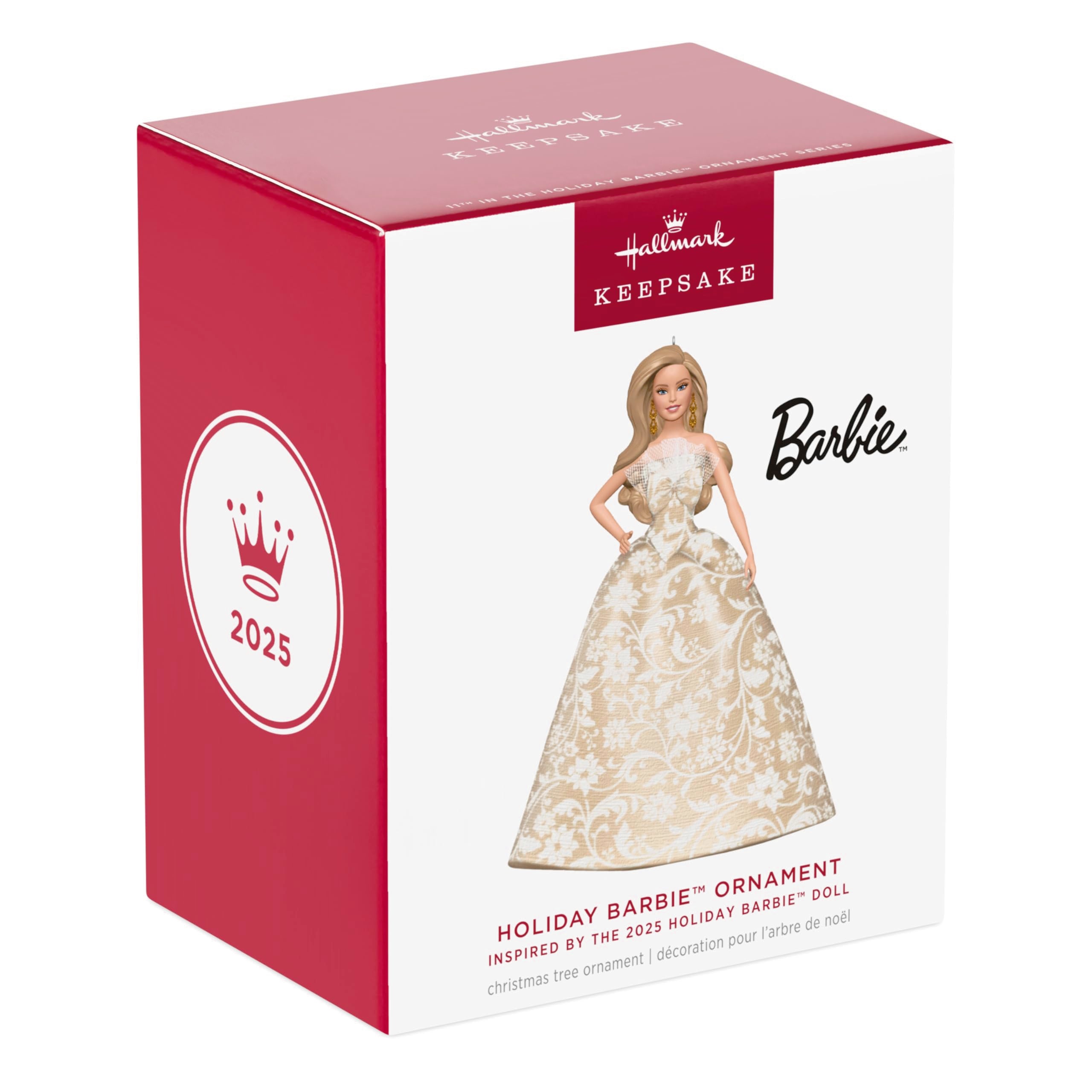 Holiday Barbie 2025 Hallmark Keepsake Christmas Ornament
