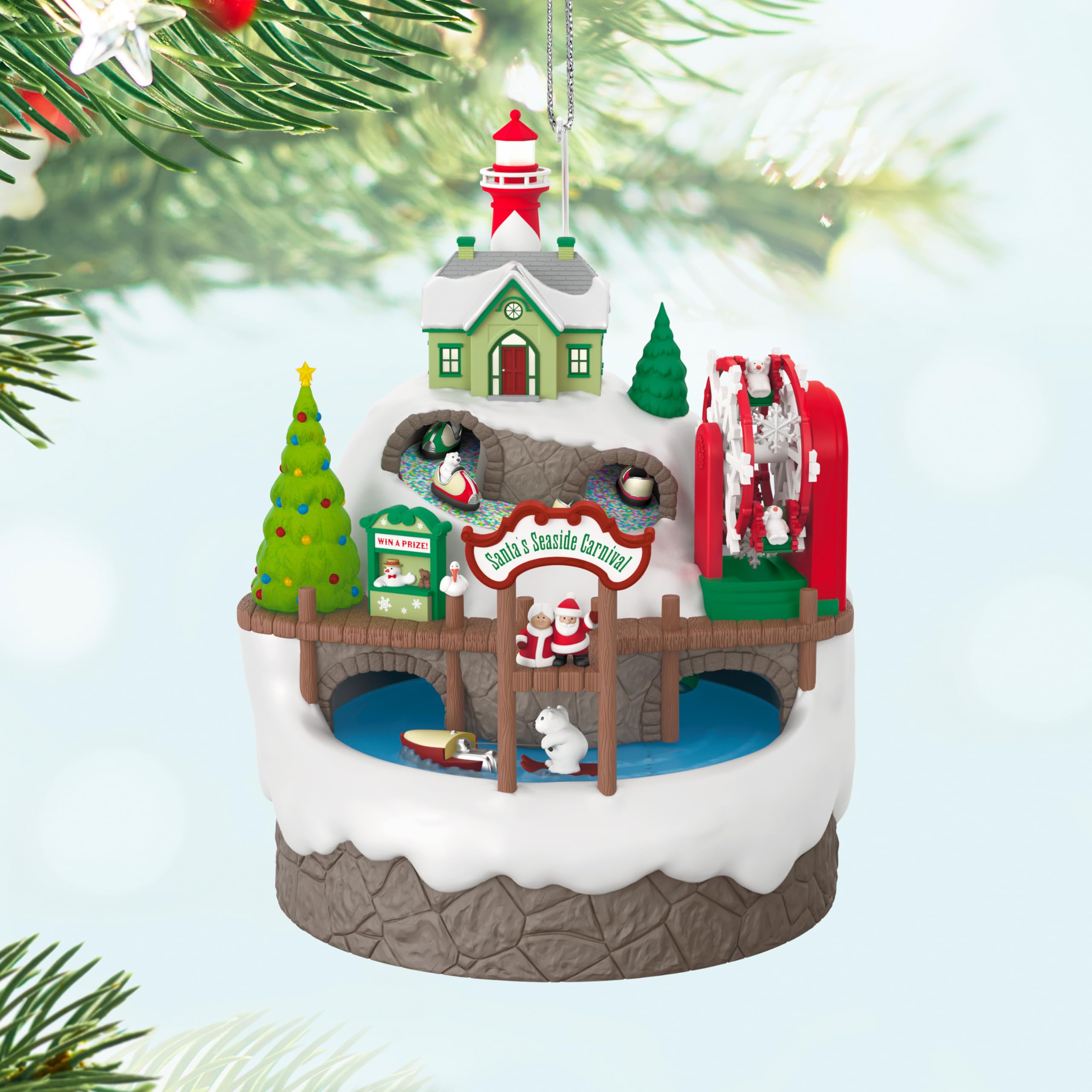 Santa's Seaside Carnival 2024 Ornament