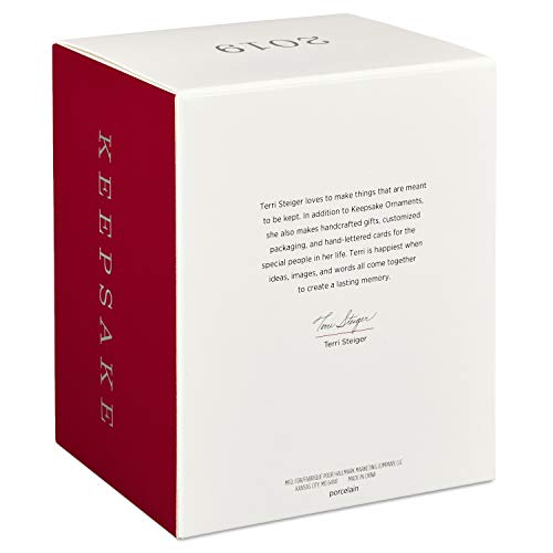 Hallmark Keepsake 1799QGO2389 Christmas Ornament 2019 Year Dated, Our First Christmas Bell, Porcelain