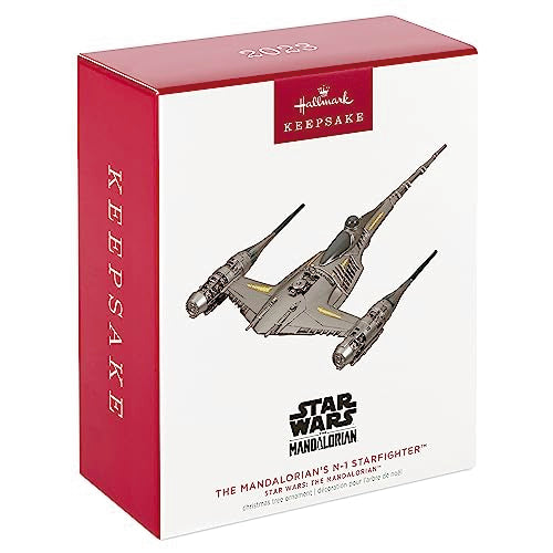 Hallmark Keepsake Christmas Ornament 2023, Star Wars: The Mandalorian The Mandalorian's N-1 Starfighter, Gifts for Star Wars Fans
