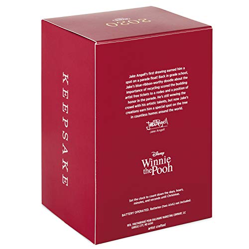 Hallmark Keepsake Ornament 2020, Disney Winnie The Pooh Tigger's Christmas Countdown Clock, Light-Up