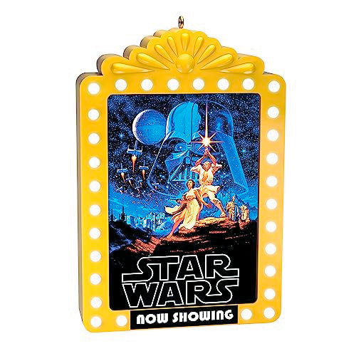 Hallmark Keepsake Christmas Ornament 2023, Star Wars: A New Hope Now Showing Ornament with Light