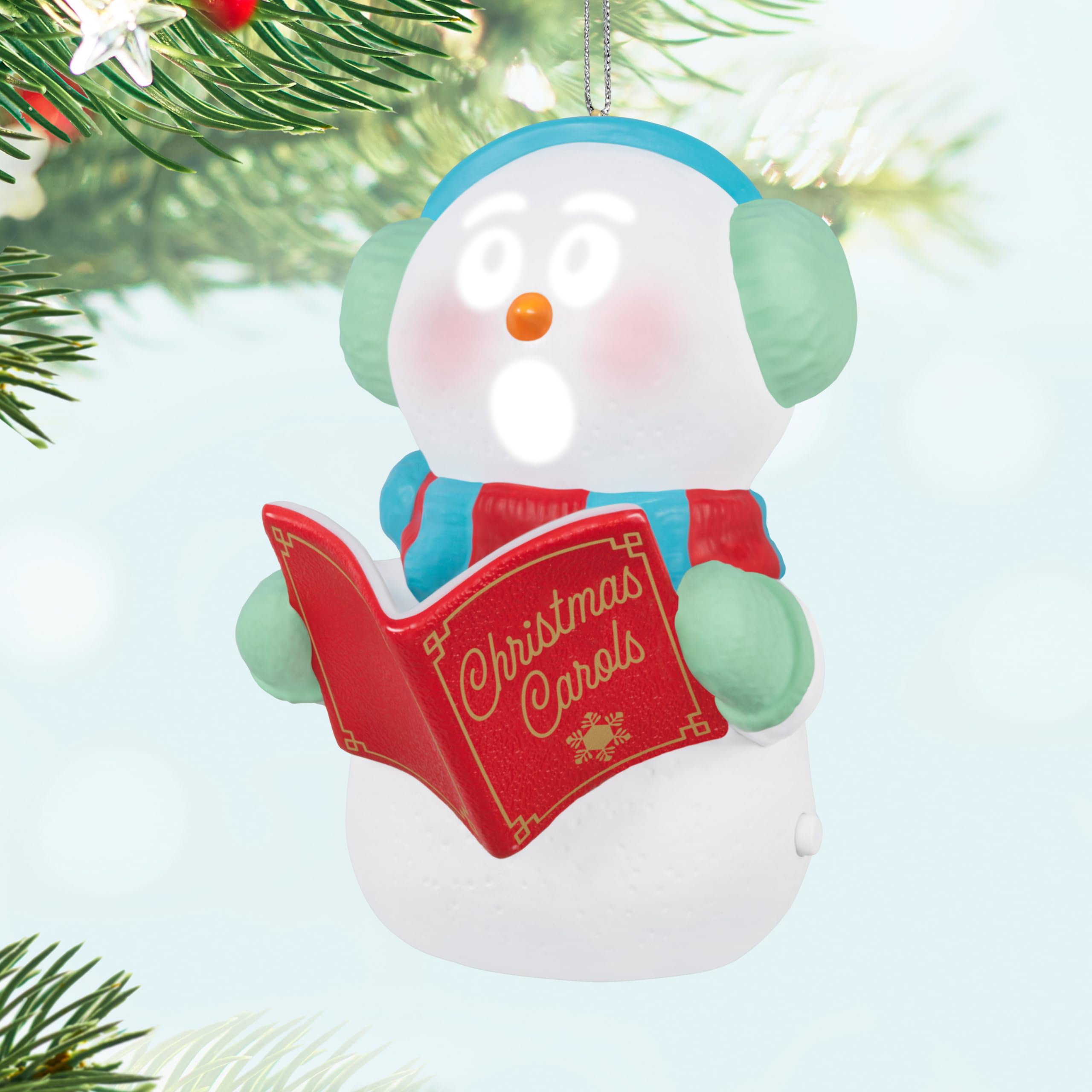 ORN CAROLING SNOWMAN