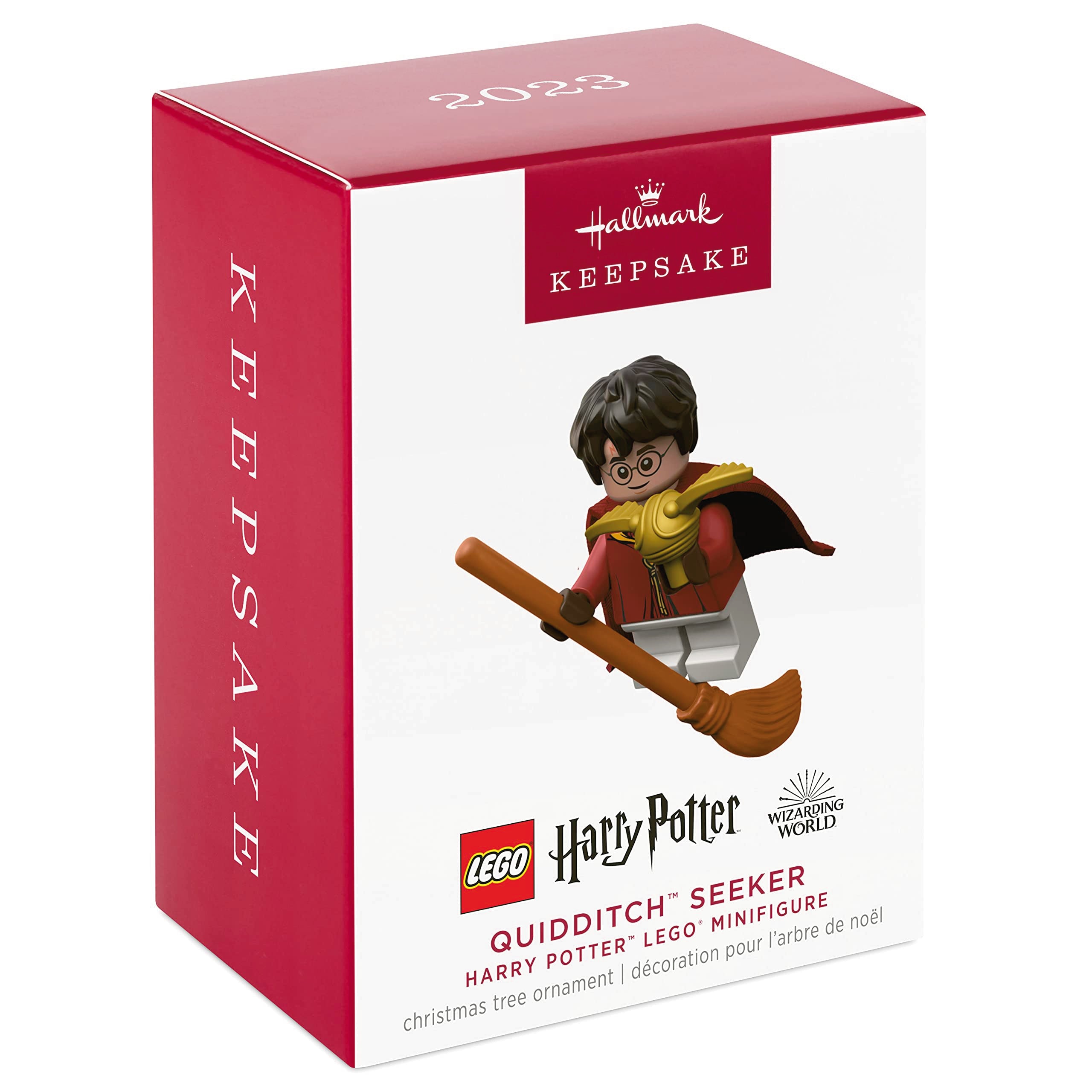 Hallmark Keepsake Christmas Ornament 2023, Quidditch Seeker Harry Potter LEGO Minifigure, Gifts for Harry Potter Fans