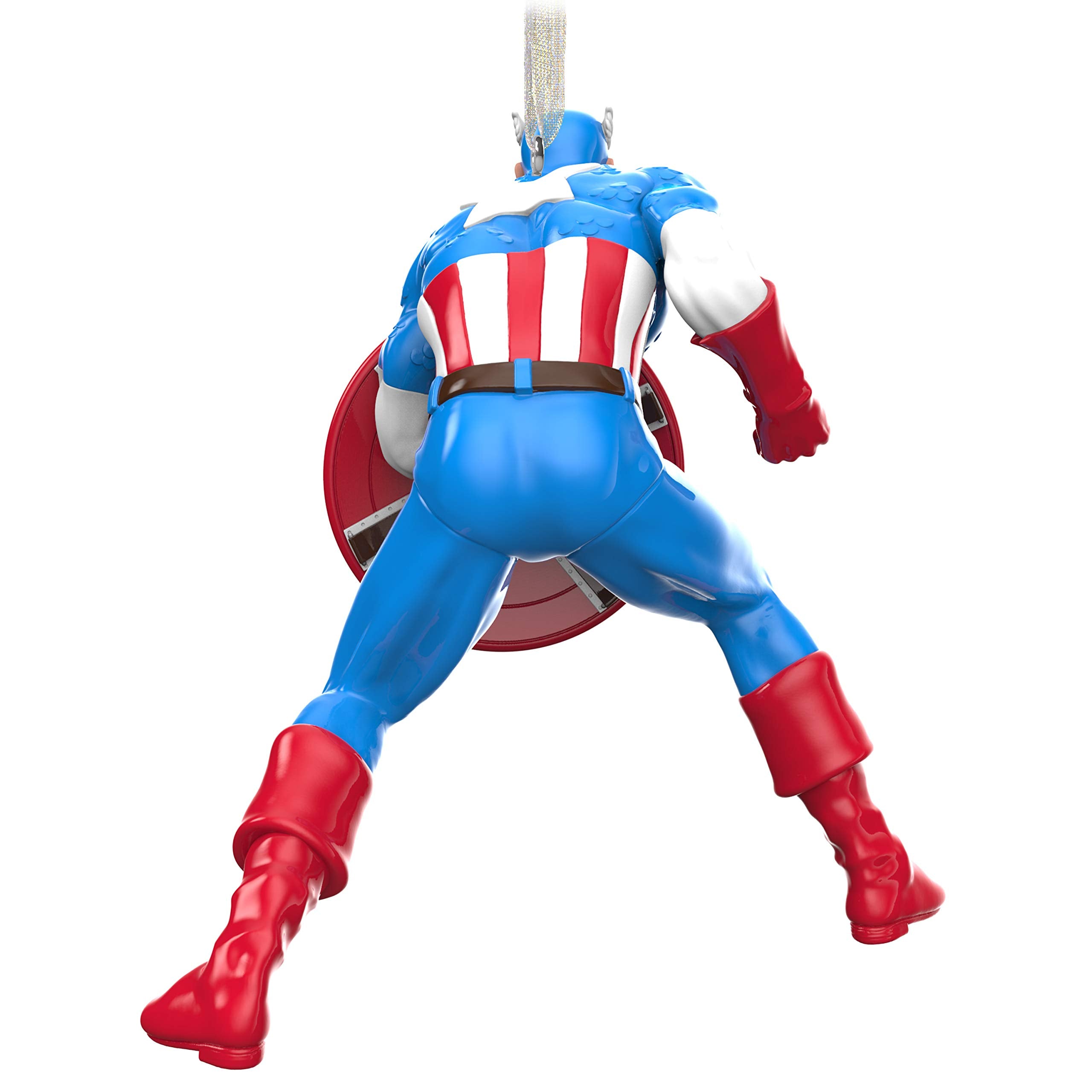 Hallmark Keepsake Christmas Ornament 2020, Marvel Captain America, Metal (4999QK1344)