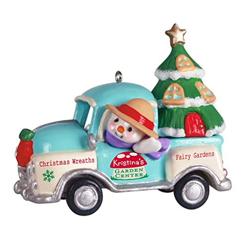 Hallmark Keepsake Plastic Christmas Ornament 2022 Year-Dated, Holiday Parade Garden Center Truck