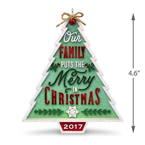Hallmark Keepsake 2017 Our Family...Our Christmas Tree Dated Christmas Ornament