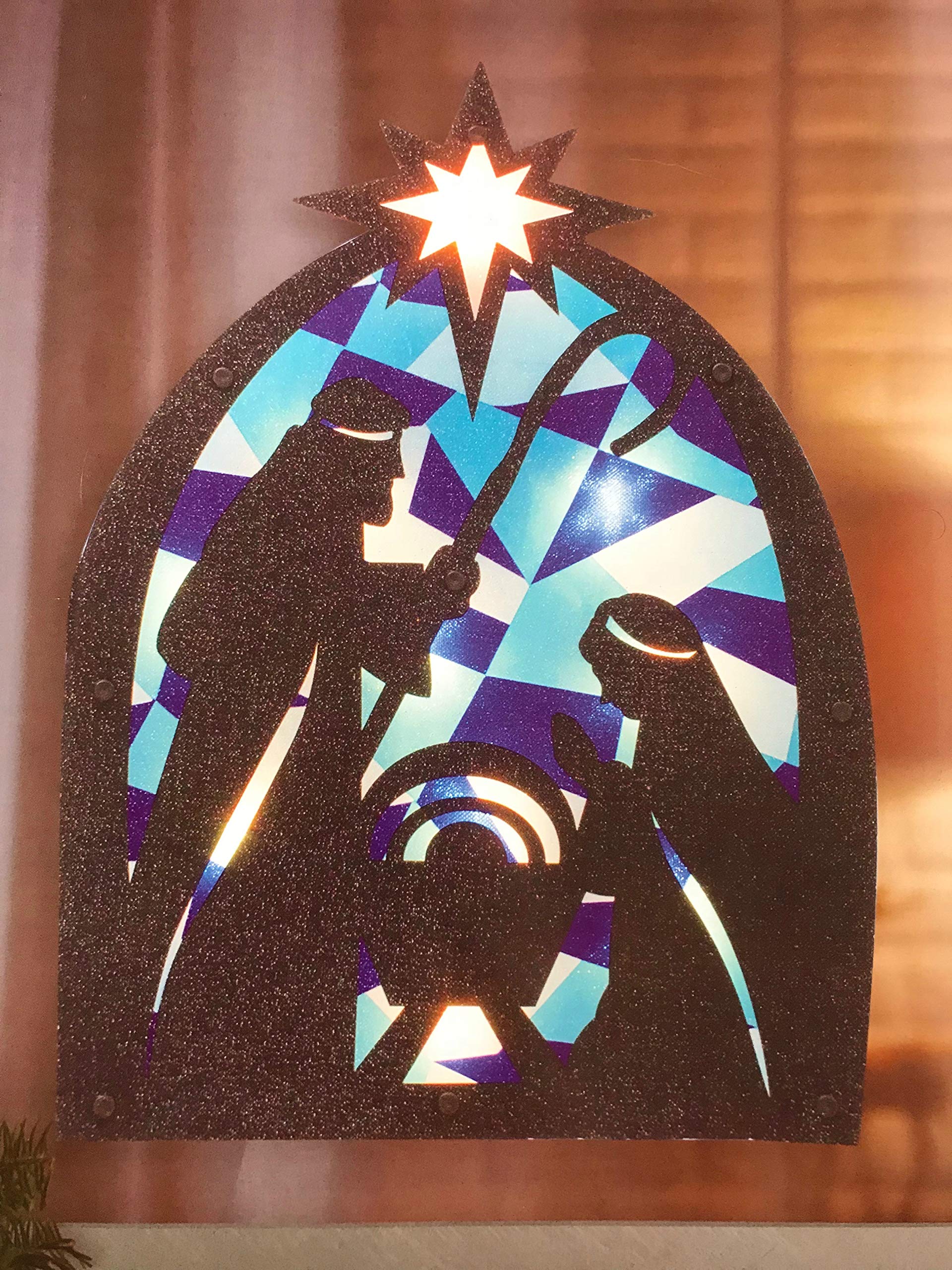 Light Up Nativity Sign