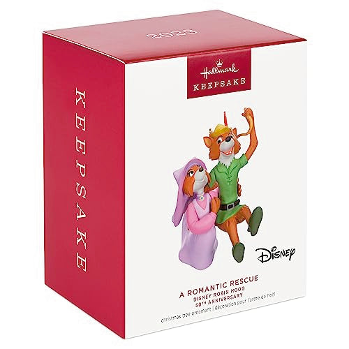 Hallmark Keepsake Christmas Ornament 2023, Disney Robin Hood 50th Anniversary A Romantic Rescue, Gifts for Disney Fans