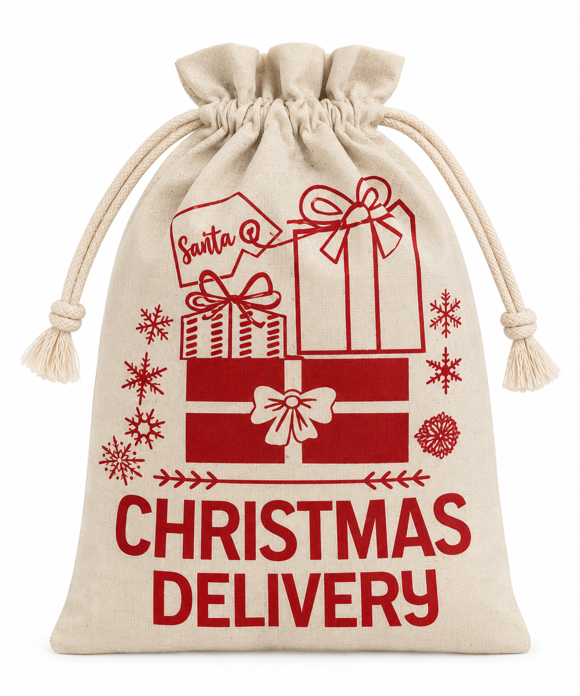 "Christmas Delivery" Nidico Christmas Fabric Gift Sack