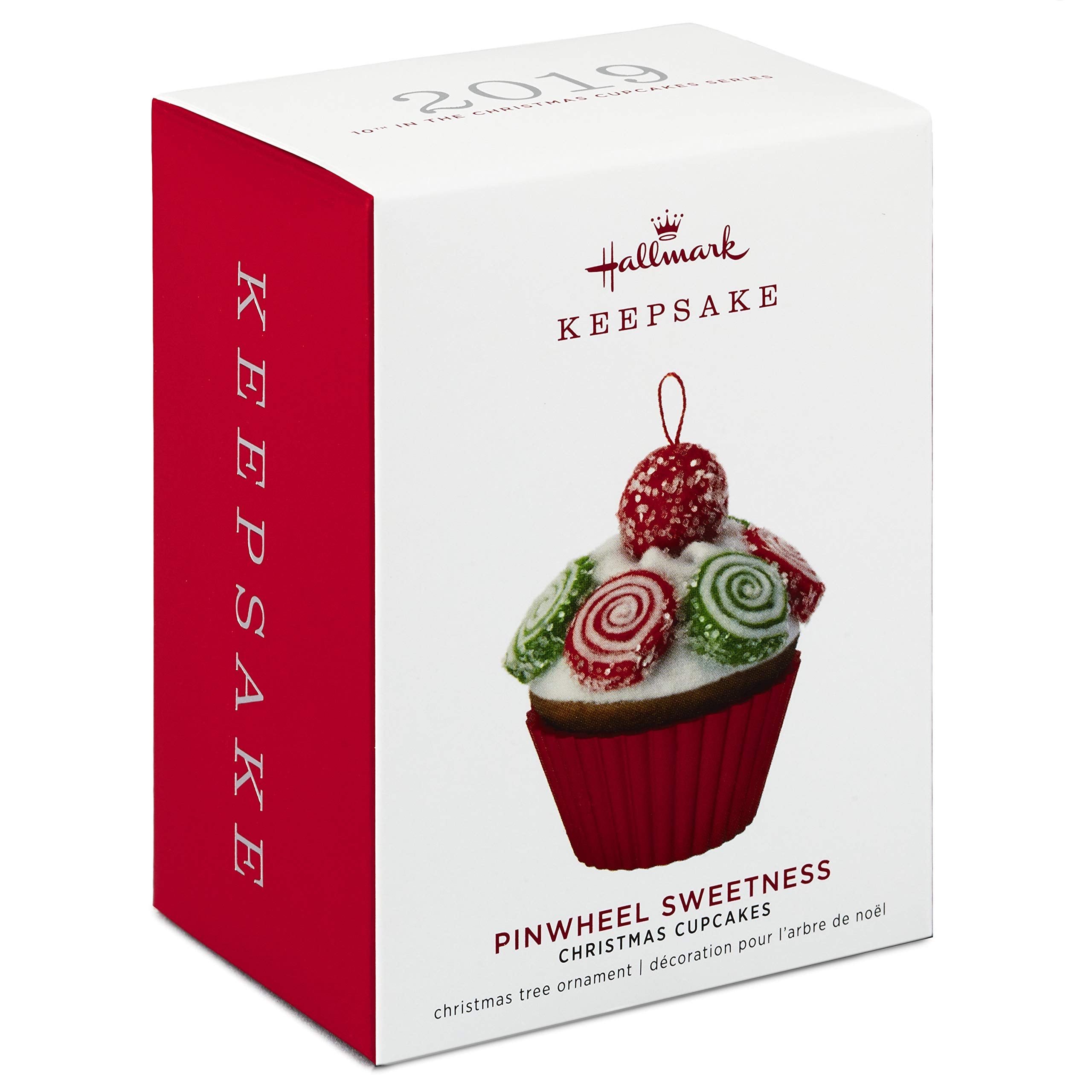 Hallmark Keepsake Christmas Ornament 2019 Year Dated, Christmas Cupcakes Pinwheel Sweetness Fabric