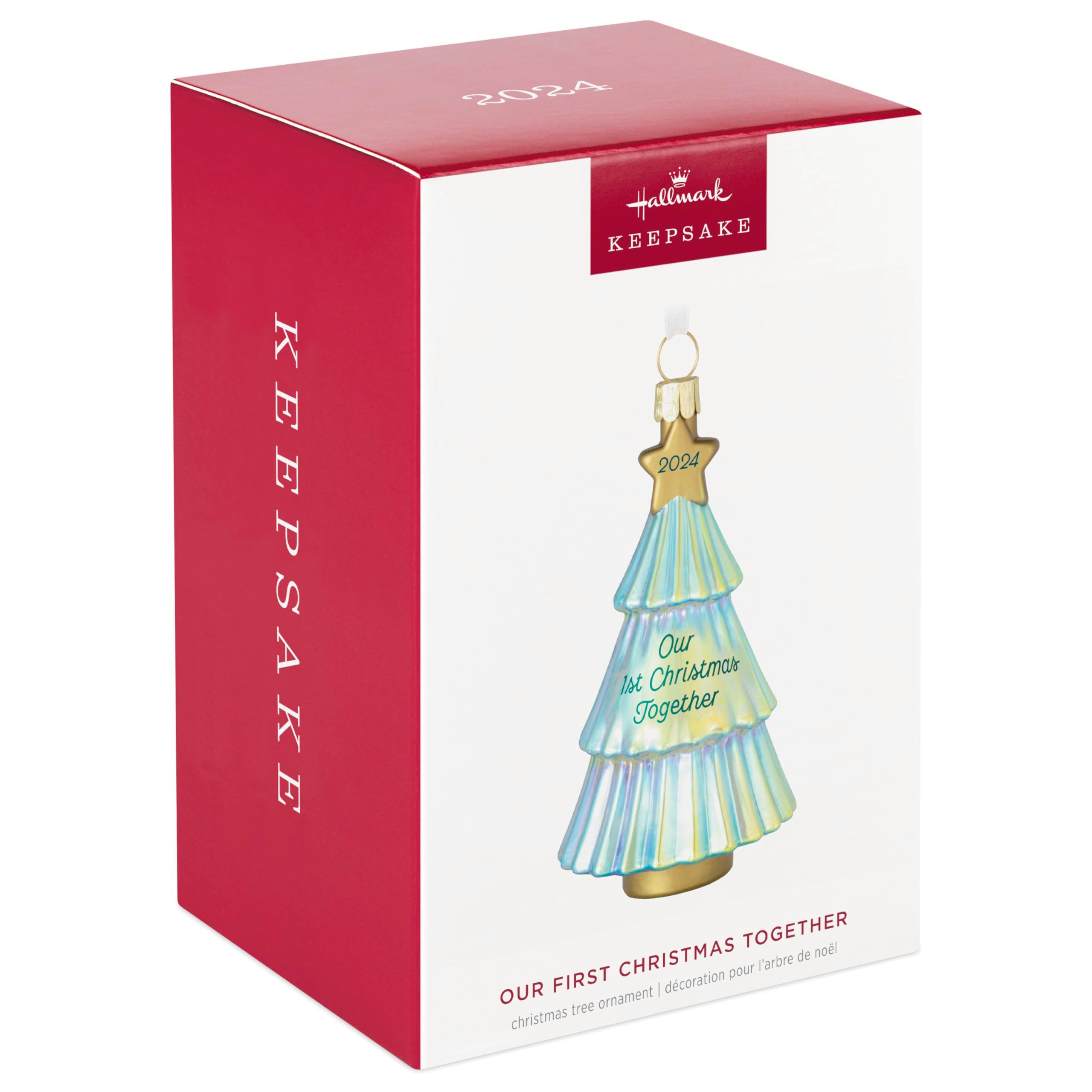 Hallmark Keepsake Christmas Ornament 2024, Our First Christmas Together 2024, Glass, Gifts for Couples