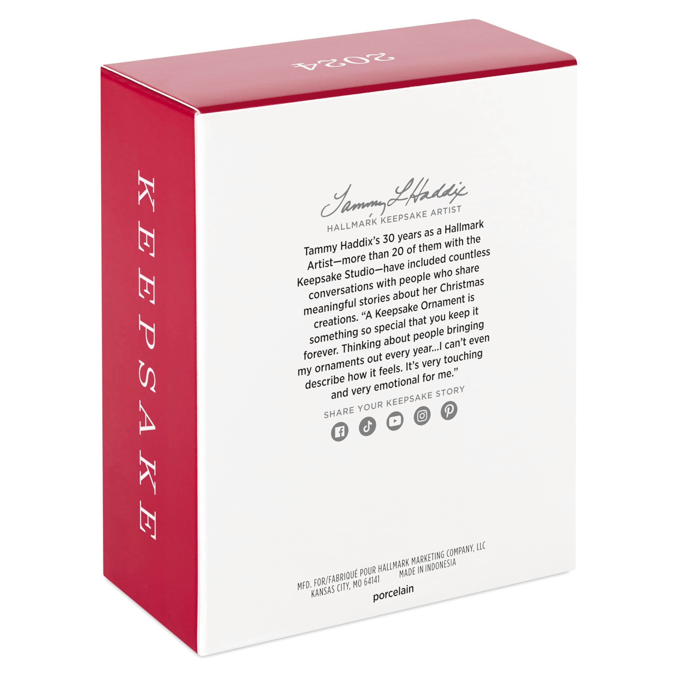 Hallmark Keepsake Christmas Ornament 2024, Pretty Kitty 2024 Photo Frame, Porcelain, Pet Gifts