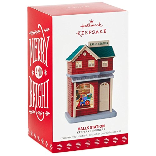 Hallmark Keepsake Ornament Korners Halls Station 2017