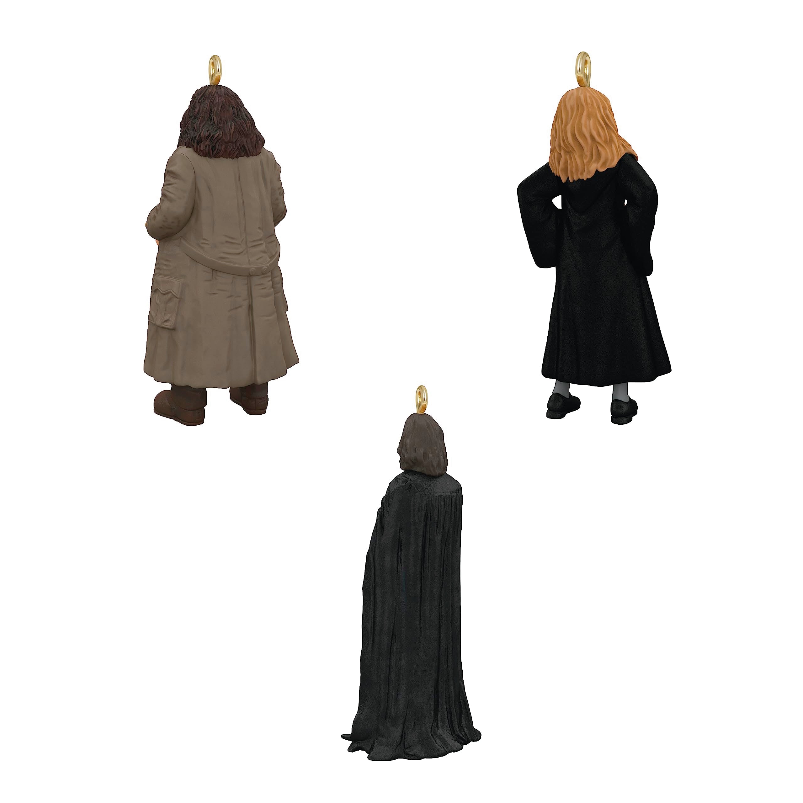 Hallmark Keepsake Miniature Christmas Ornaments 2023, Harry Potter Hermione, Hagrid and Snape Metal, Mini Set of 3, Gifts for Harry Potter Fans