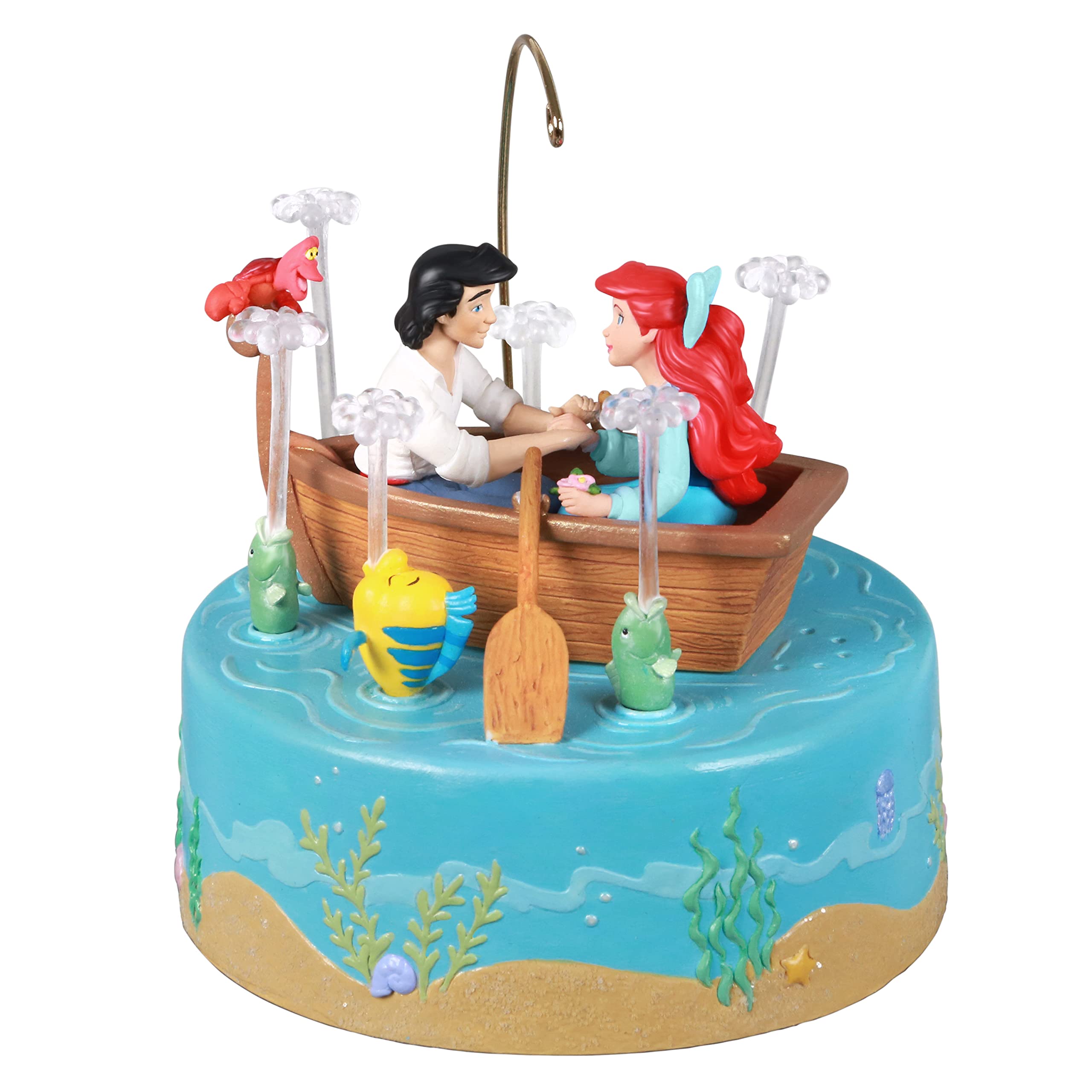 Hallmark Keepsake Christmas Ornament 2021, Disney The Little Mermaid Kiss The Girl, Musical with Motion