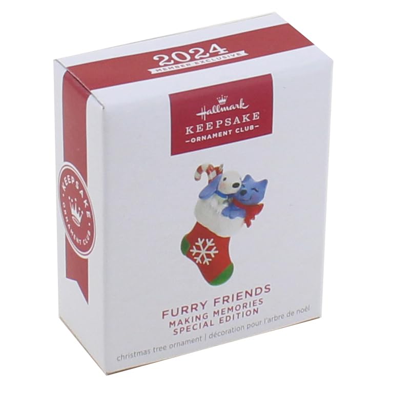 Hallmark 2024 Christmas Puppy & Kitty Ornament