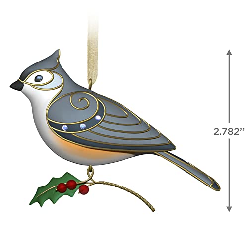 Hallmark Keepsake Christmas Ornament,Plastic, 2022, The Beauty of Birds, Tufted Titmouse
