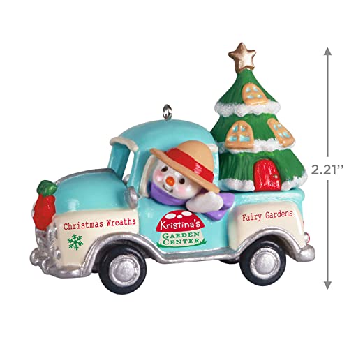 Hallmark Keepsake Plastic Christmas Ornament 2022 Year-Dated, Holiday Parade Garden Center Truck