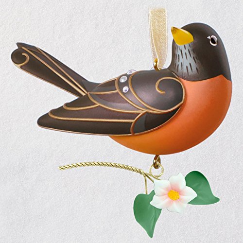 Hallmark Keepsake Christmas Ornament 2018 Year Dated, Beauty of Birds Robin