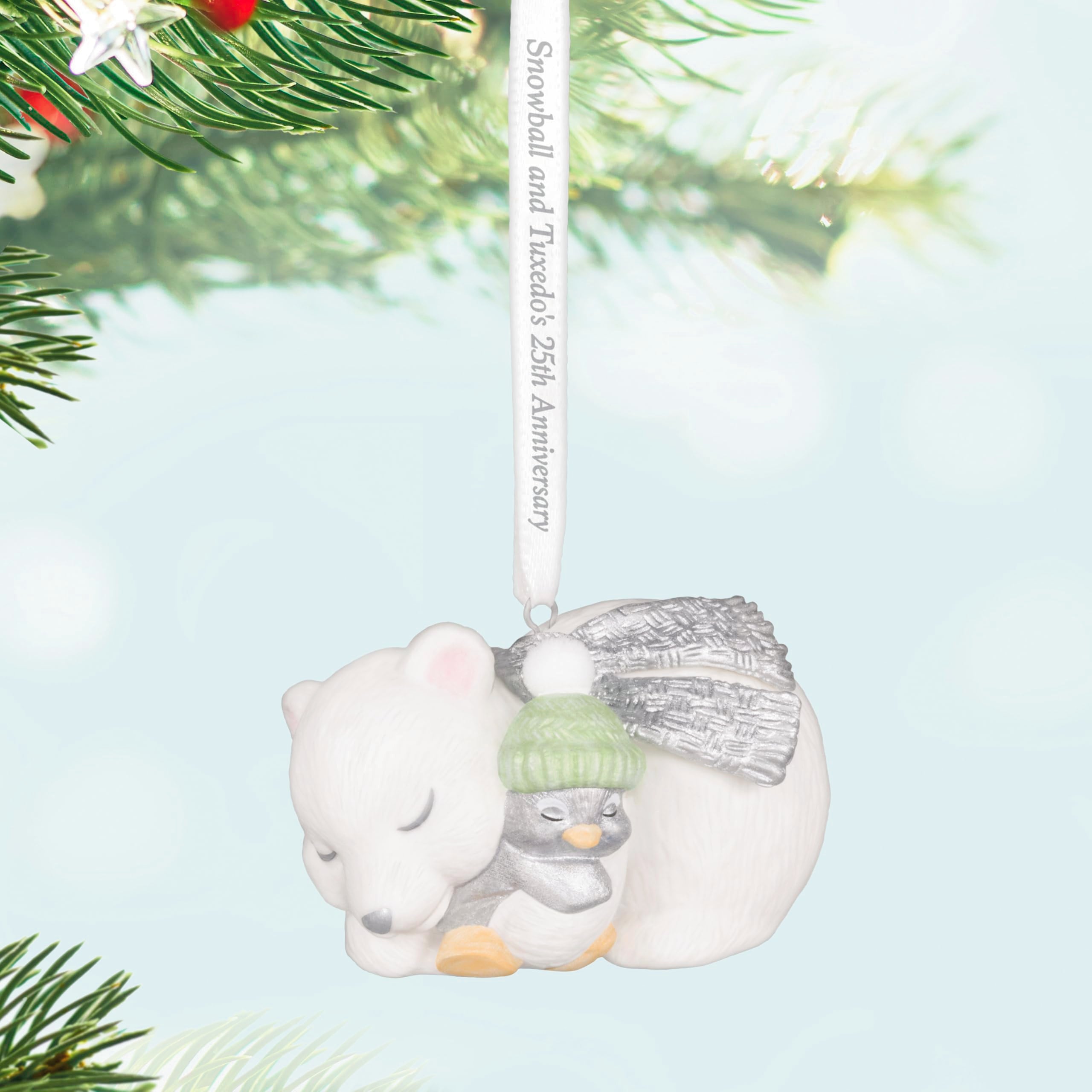 Snowball and Tuxedo 25th Anniversary 2025 Hallmark Keepsake Christmas Ornament