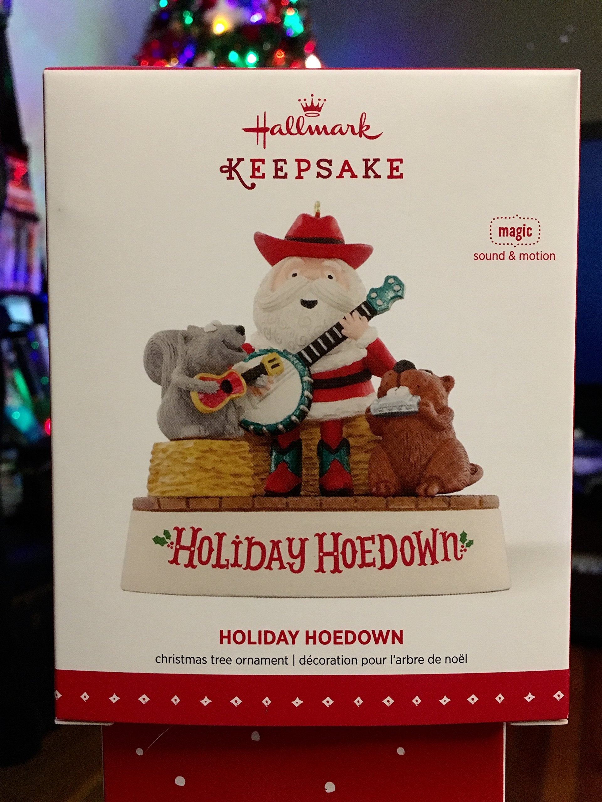 Hallmark Keepsake Ornament Holiday Hoedown Santa and Friends Musical Jingle Bells 2015