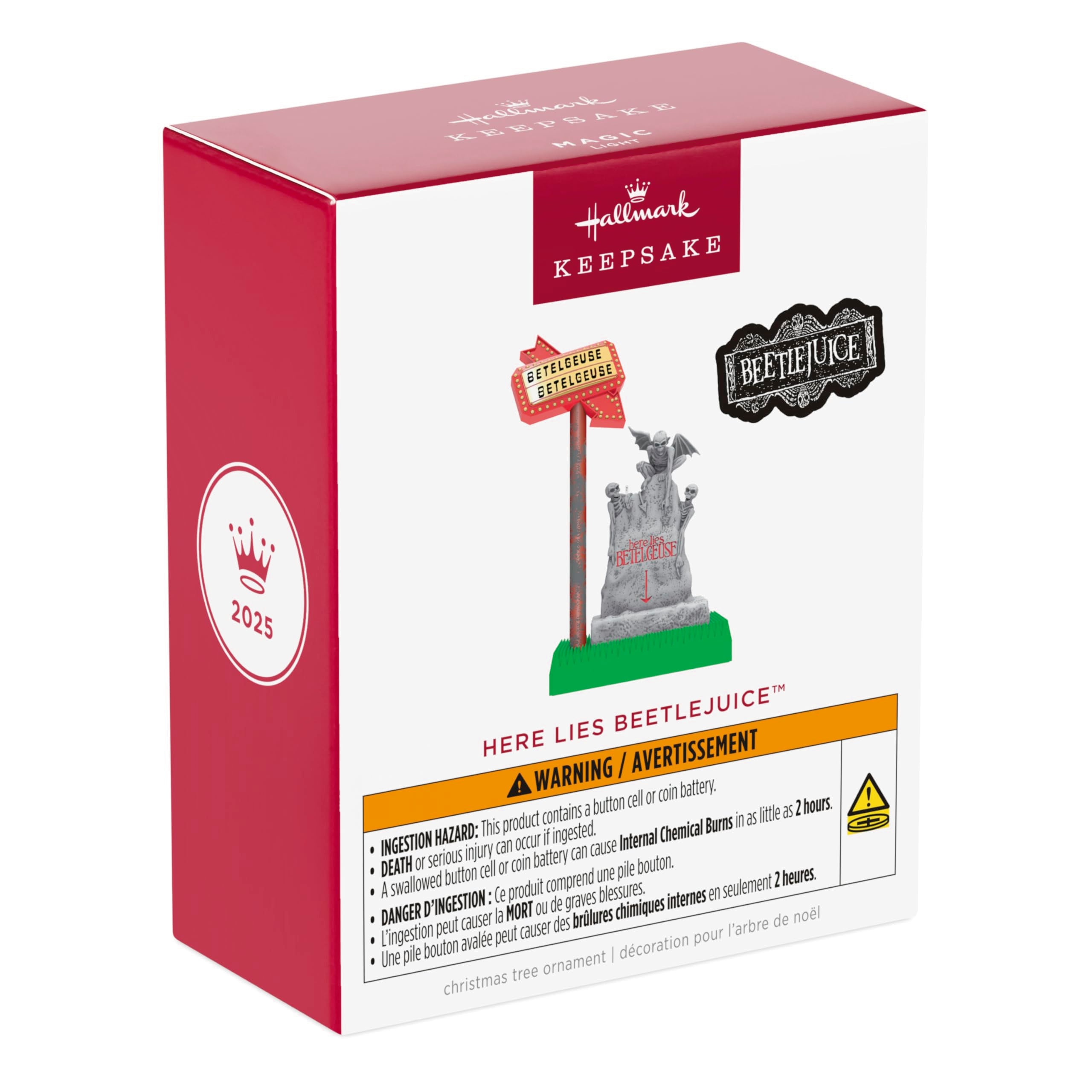Here Lies Beetlejuice 2025 Hallmark Keepsake Christmas Ornament