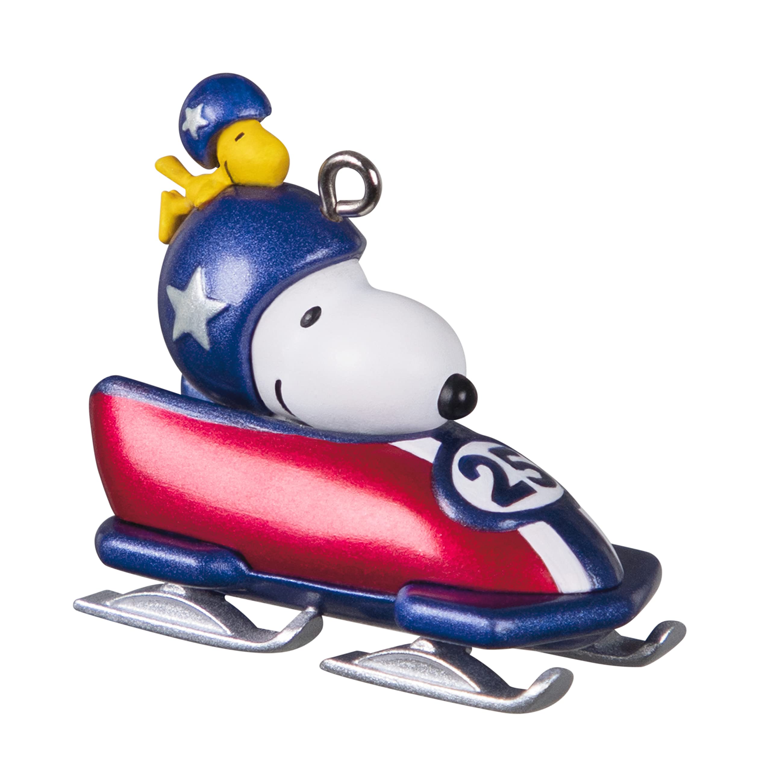 Hallmark Keepsake 1.16" Miniature Christmas Ornament 2022, Peanuts Winter Fun with Snoopy, Mini