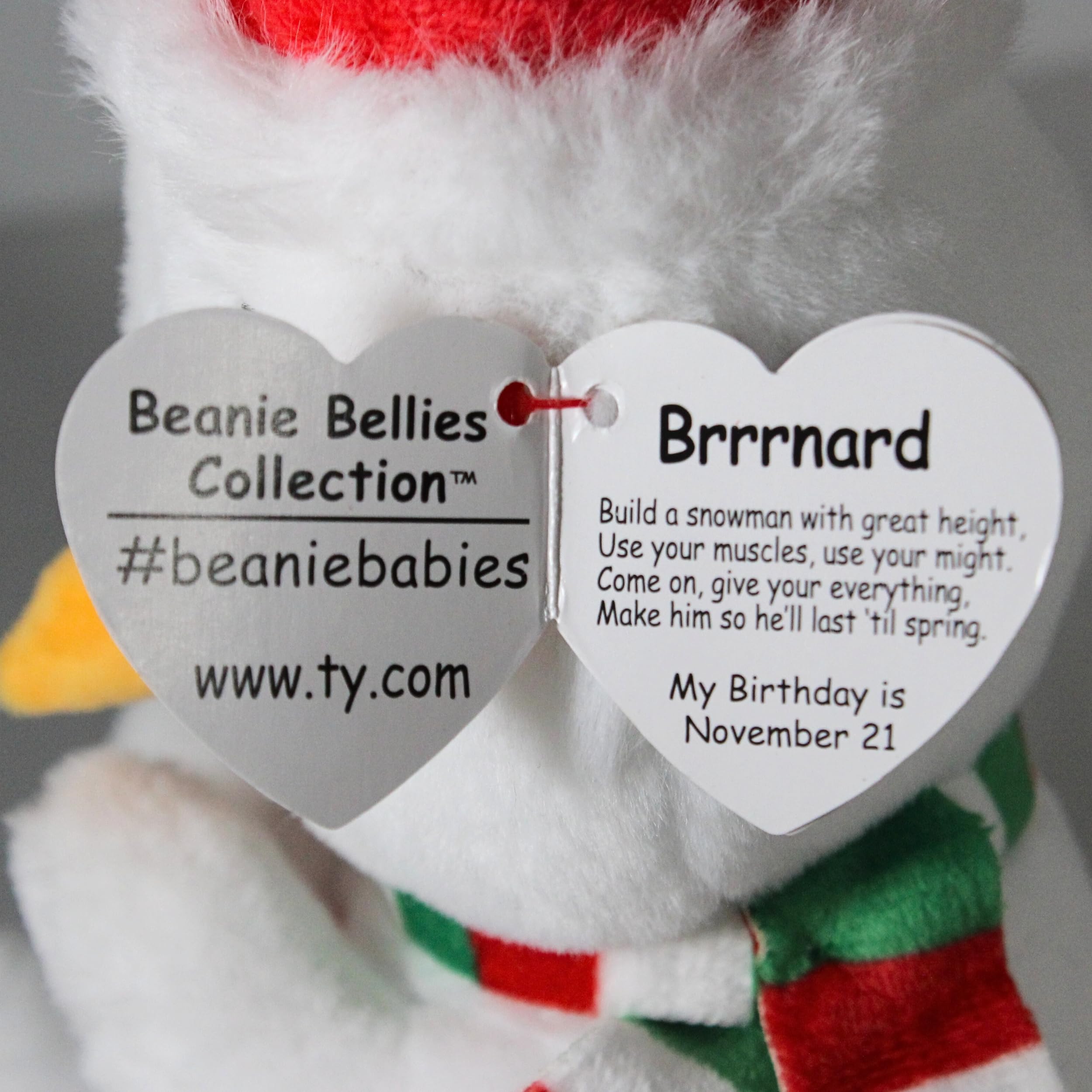 Ty Beanie Bellies Flurry the Snowman Plush