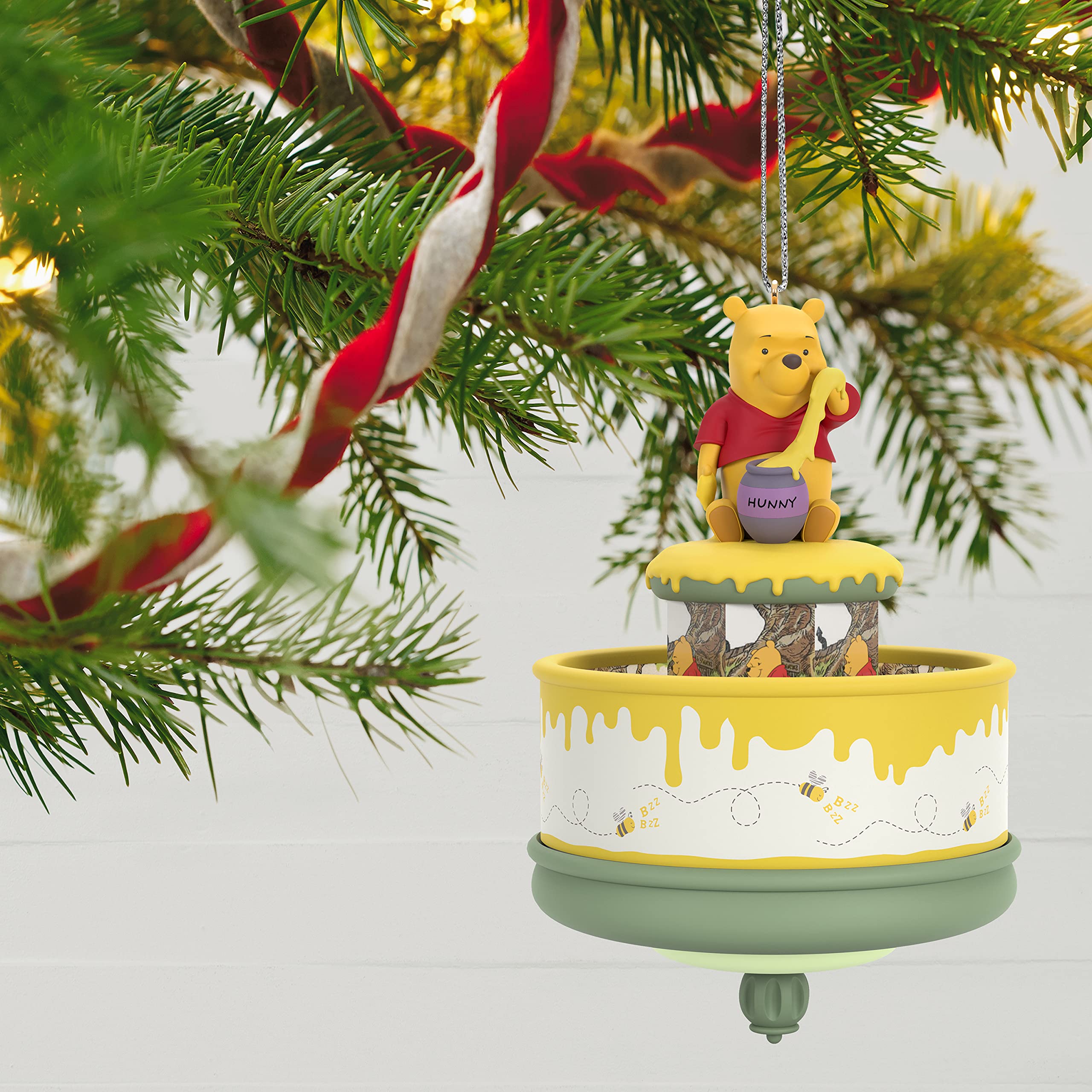 Disney Winnie The Pooh and The Honey Tree 55th Anniversary Hallmark Keepsake Christmas Ornament 2021