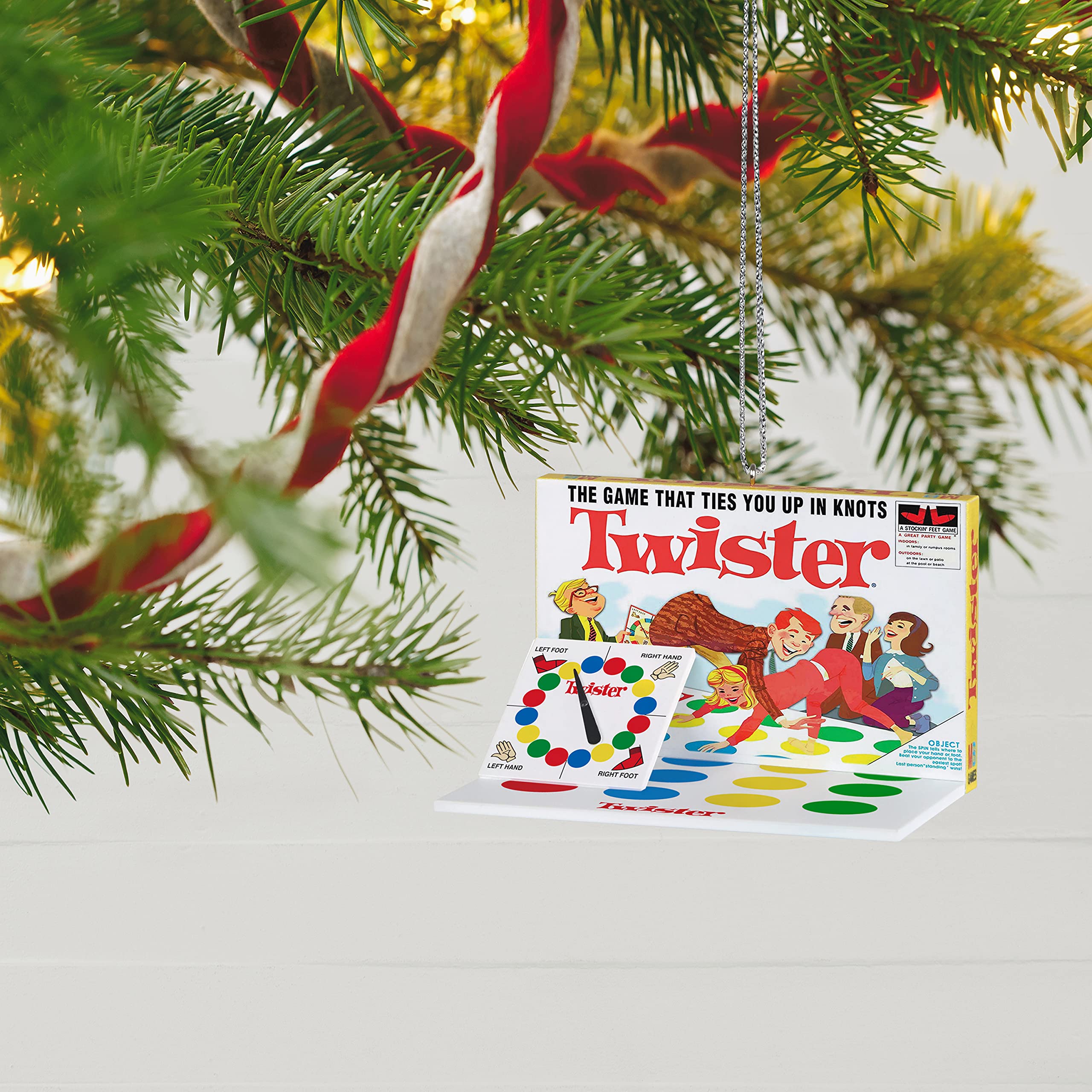 Hallmark Keepsake Christmas Ornament 2021, Hasbro Twister Family Game Night