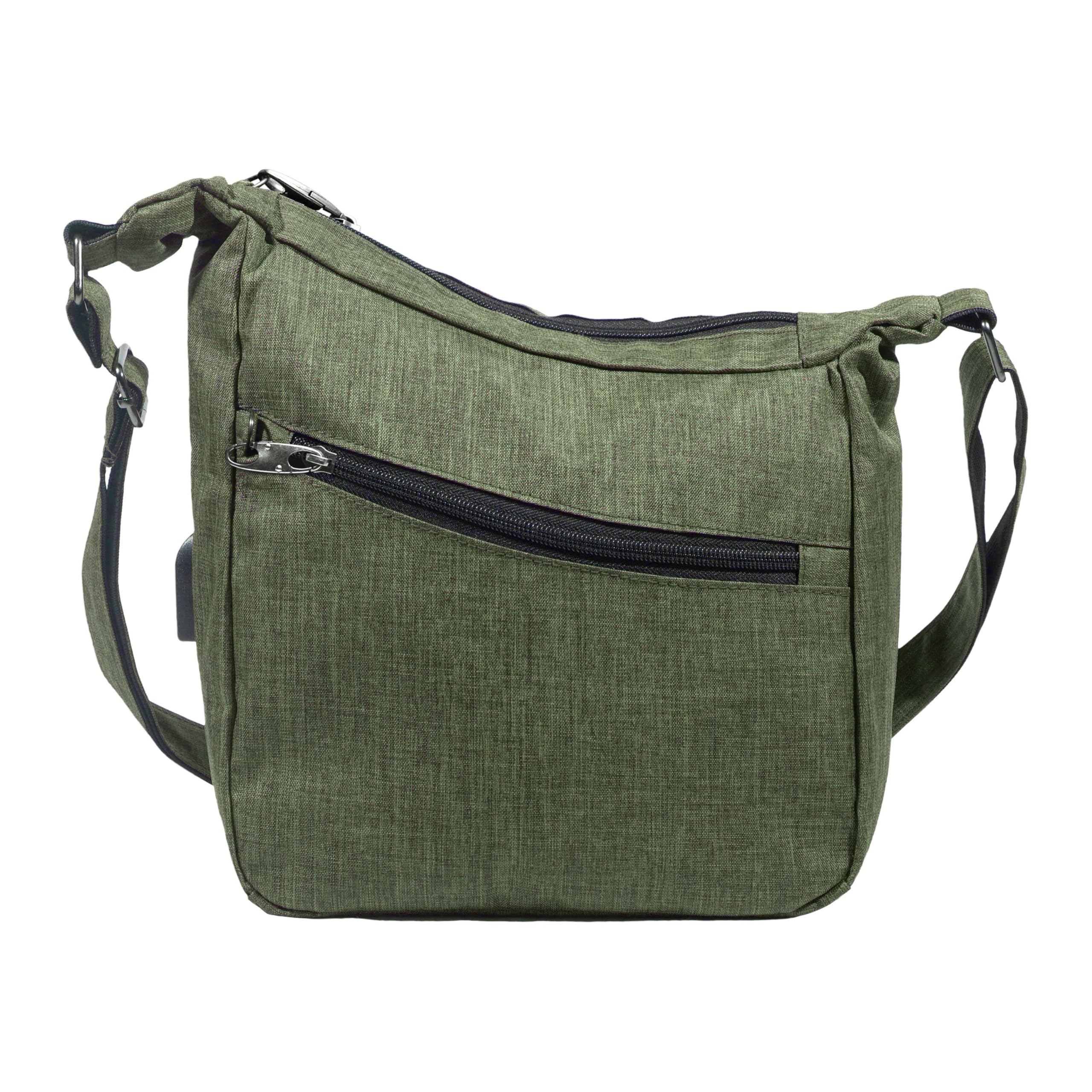 Nupouch Anti-theft Crossbody Bags for Women in Olive Green