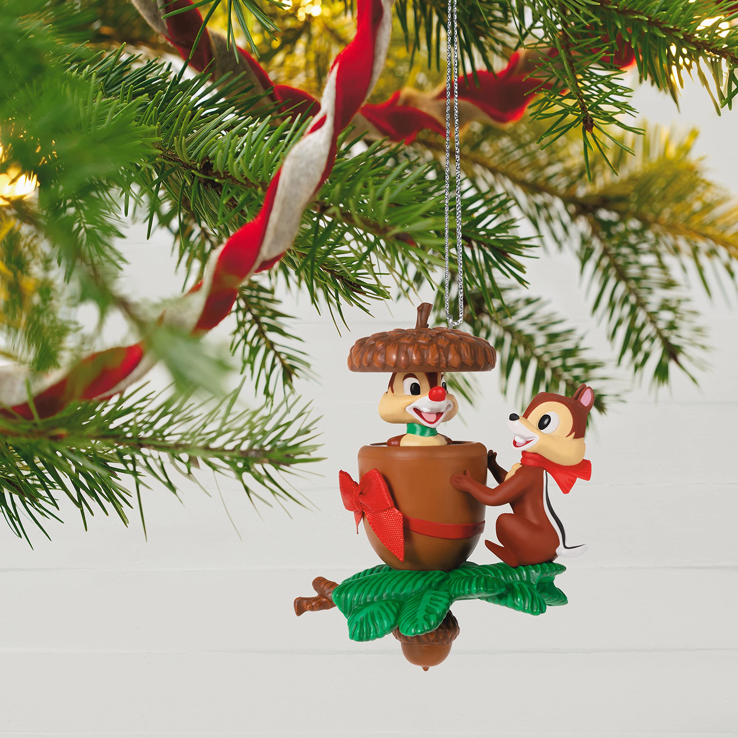 Hallmark Keepsake Christmas Ornament 2021, Disney Chip and Dale in a Nutshell, Motion