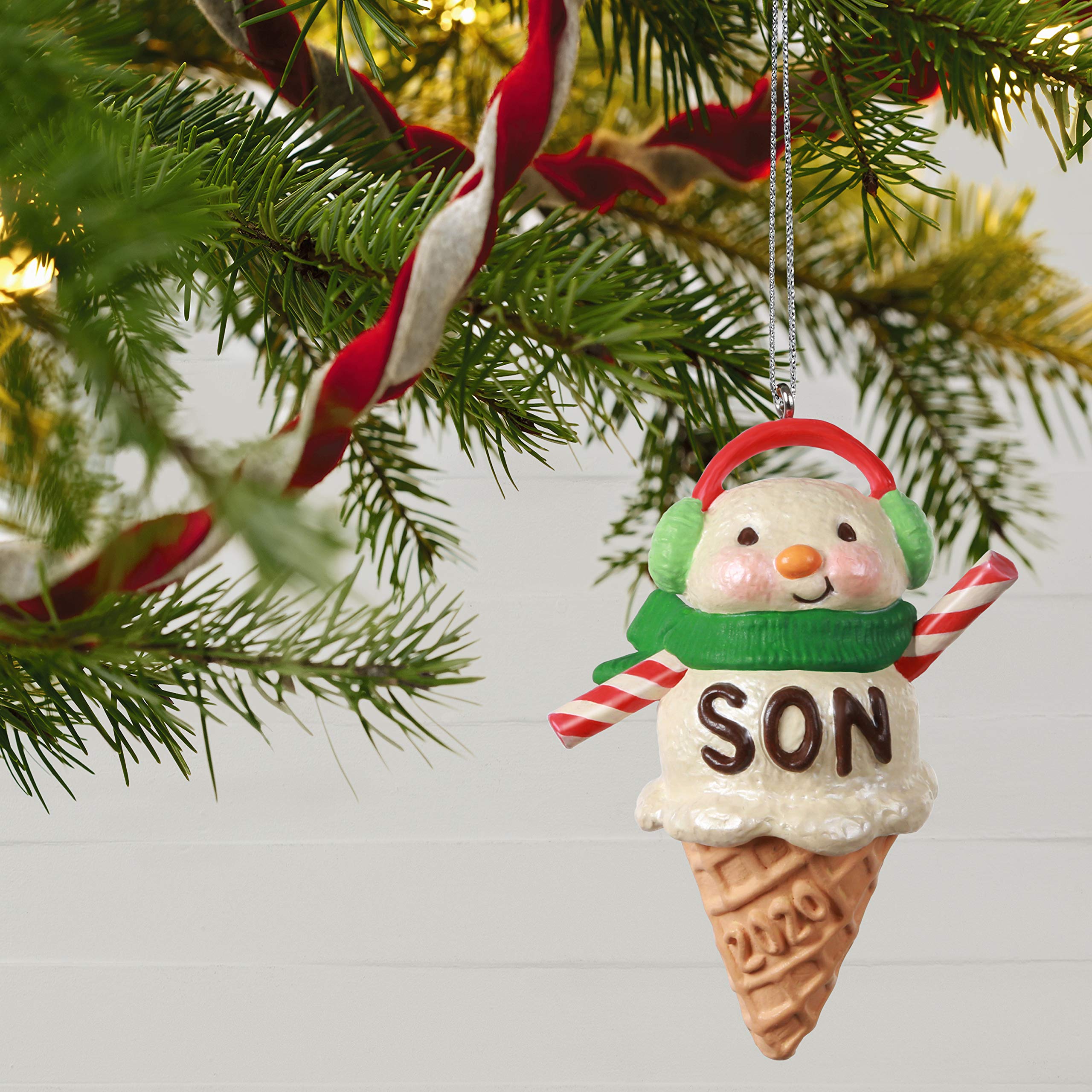 Hallmark Keepsake Christmas Ornament 2020 Year-Dated, Daughters are Sweet Snow Girl Ice Cream Cone