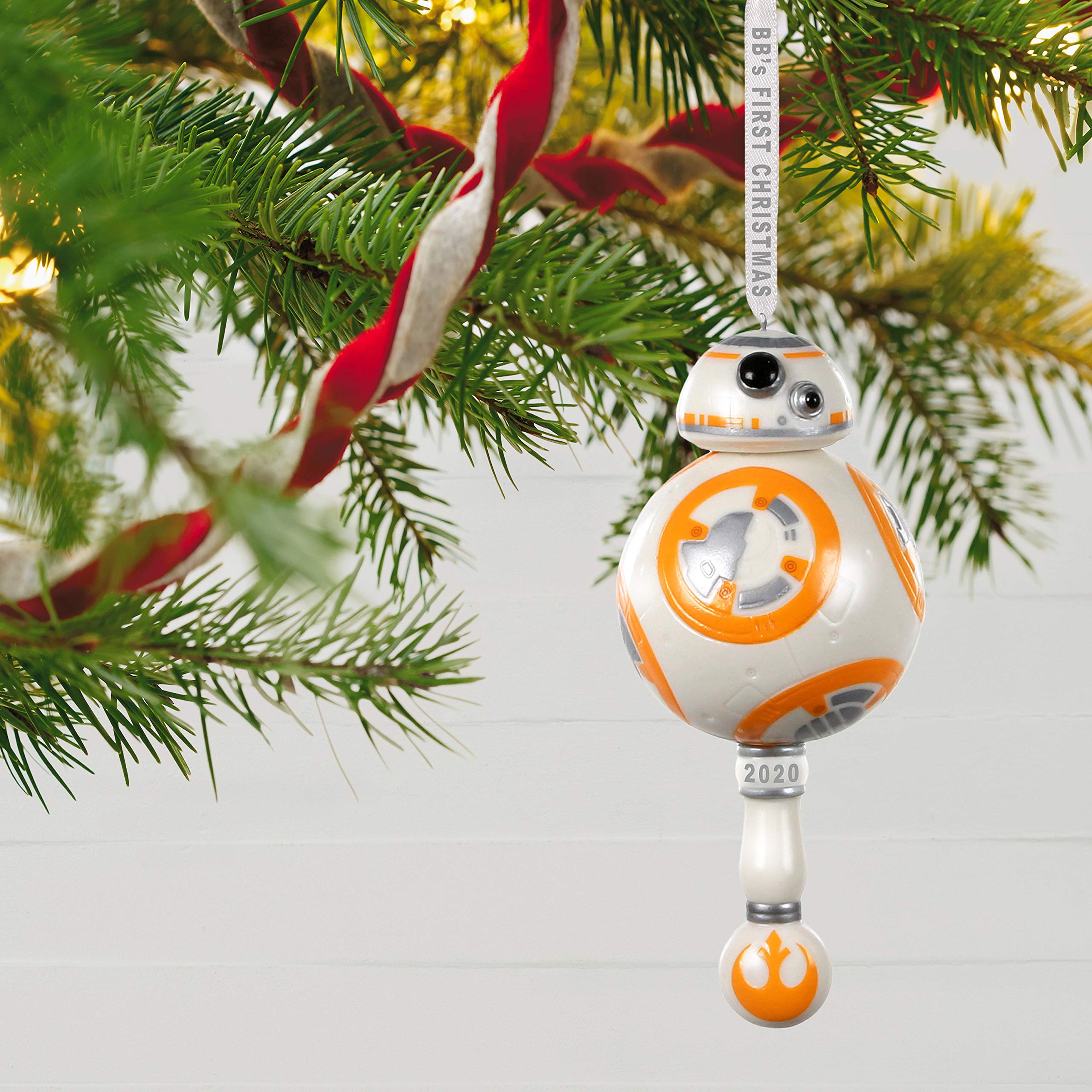 Hallmark Keepsake Christmas Ornament 2020, Star Wars: The Force Awakens BB-8 with Sound
