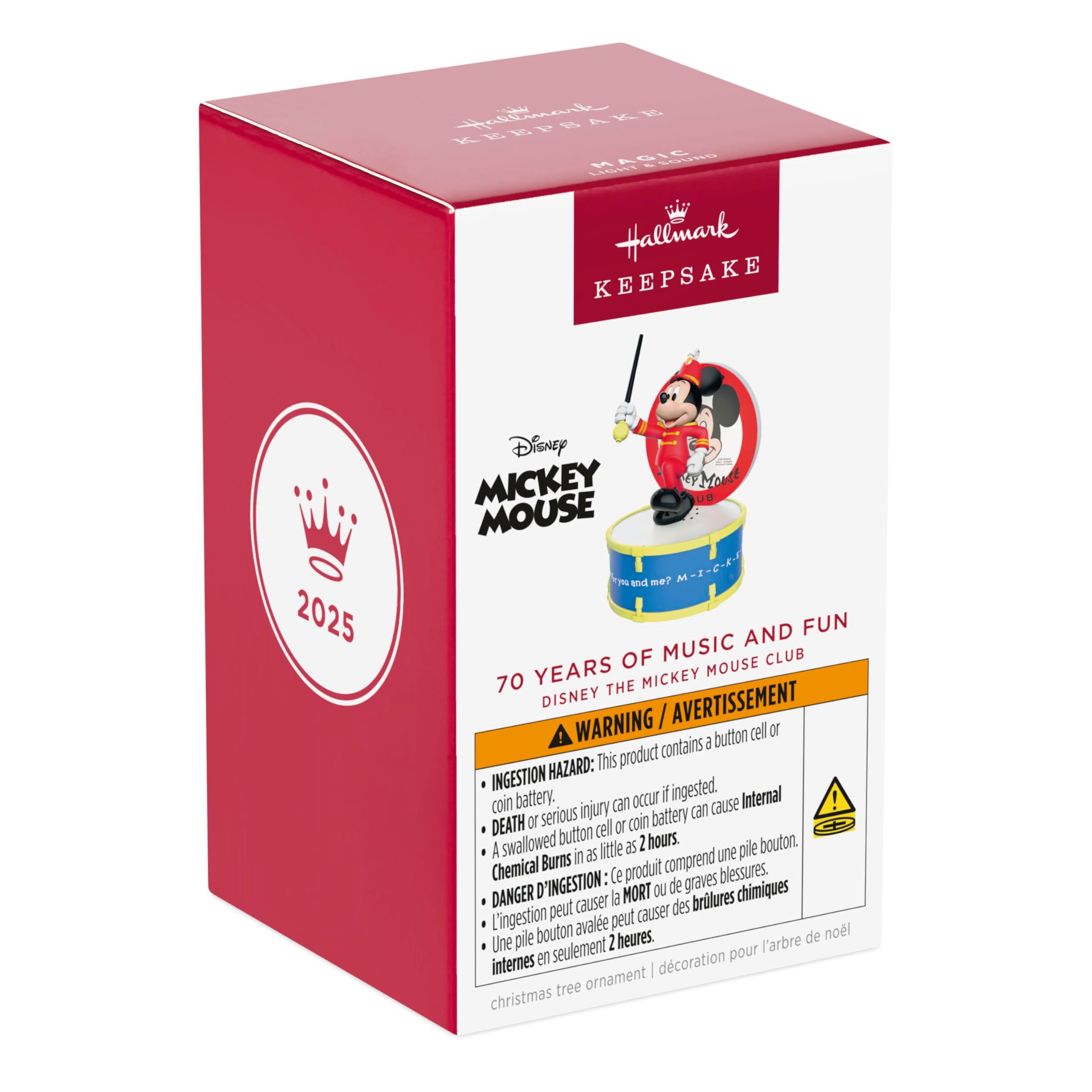 70 Years of Music and Fun - Disney the Mickey Mouse Club 2025 Hallmark Christmas Ornament