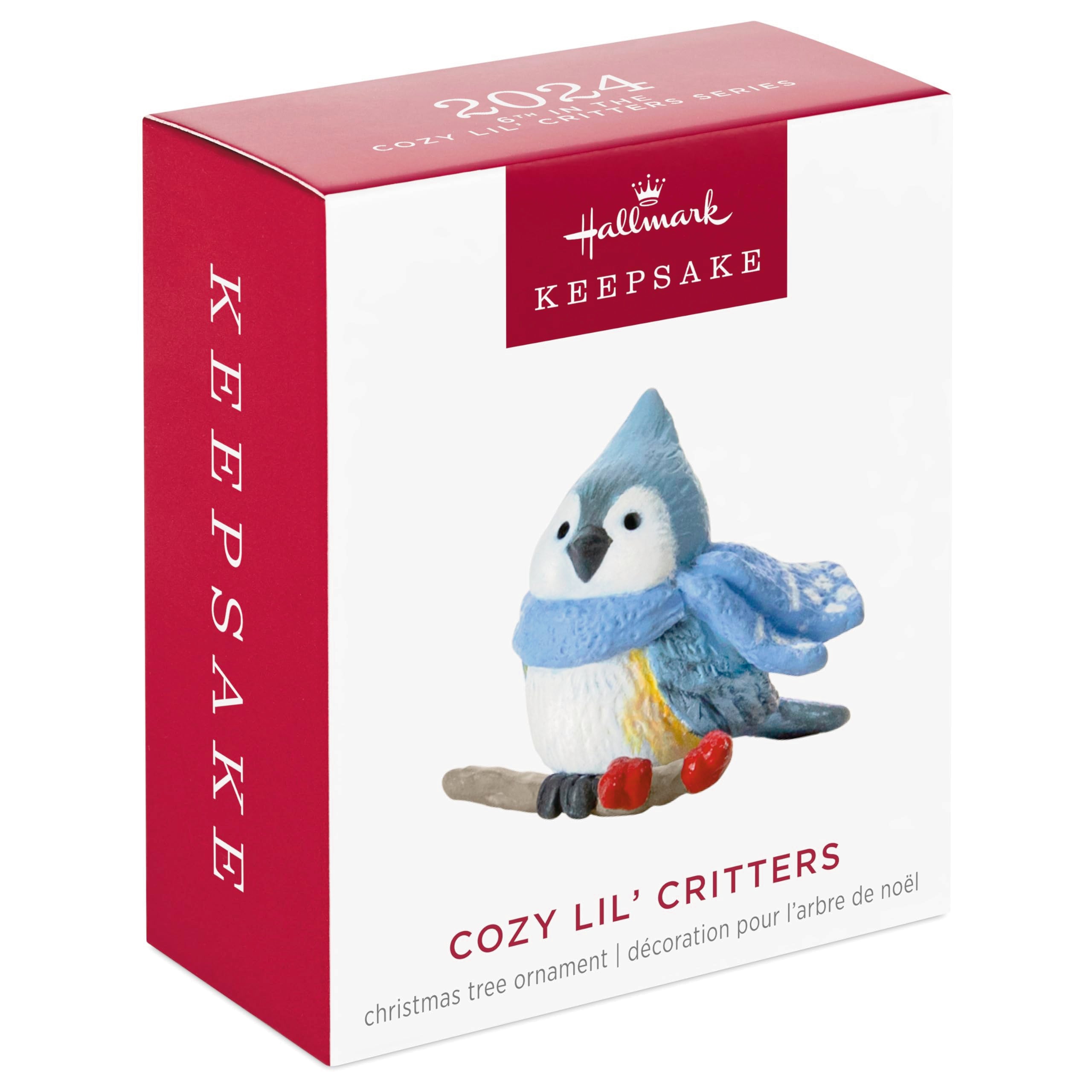 Hallmark Keepsake 0.905" Mini Christmas Ornament 2024, Cozy Lil' Critters, Gifts for Animal Lovers