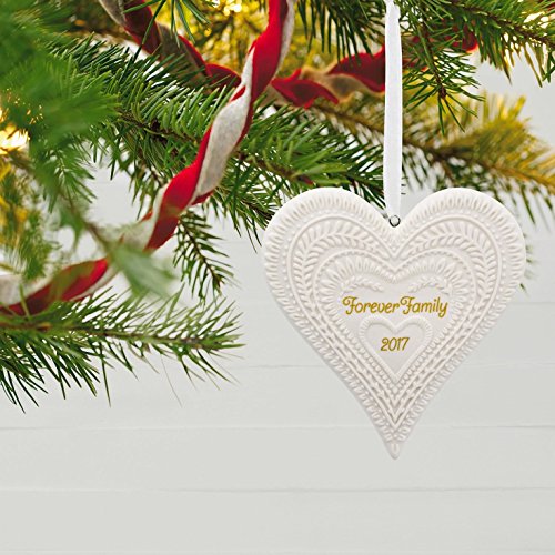 Hallmark Keepsake 2017 Forever Family Premium Porcelain Dated Christmas Ornament