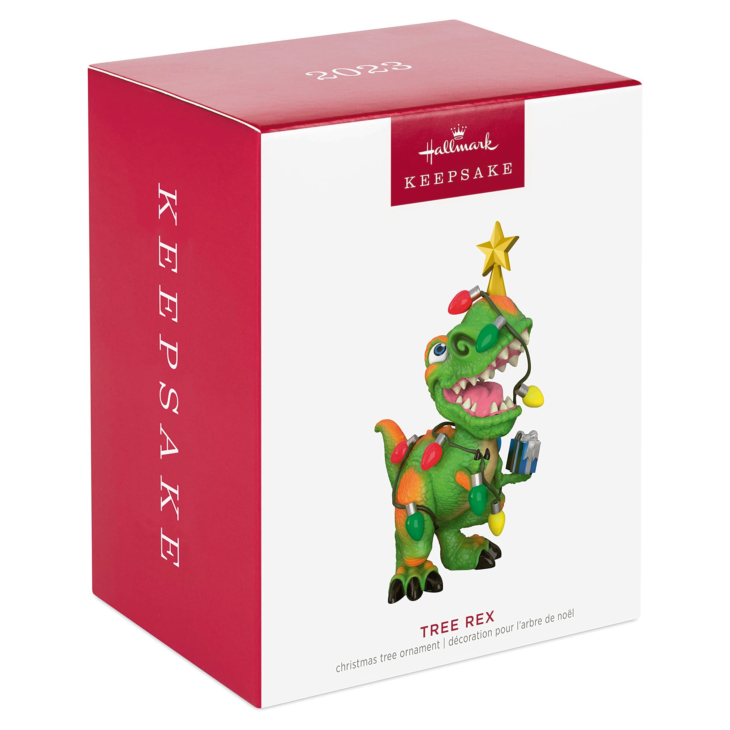 Hallmark Keepsake Christmas Ornament 2023, Tree Rex, Dinosaur Ornament, Dinosaur Gifts,