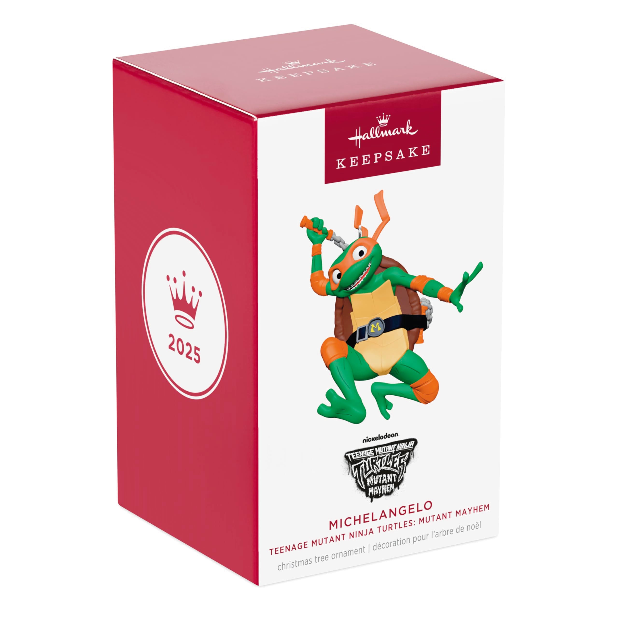 Michelangelo Teenage Mutant Ninja Turtles: Mutant Mayhem, 2025 Hallmark Keepsake Christmas Ornament