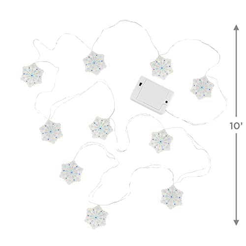 Hallmark Keepsake Christmas String Lights, Snowflake 10-Light, 10'