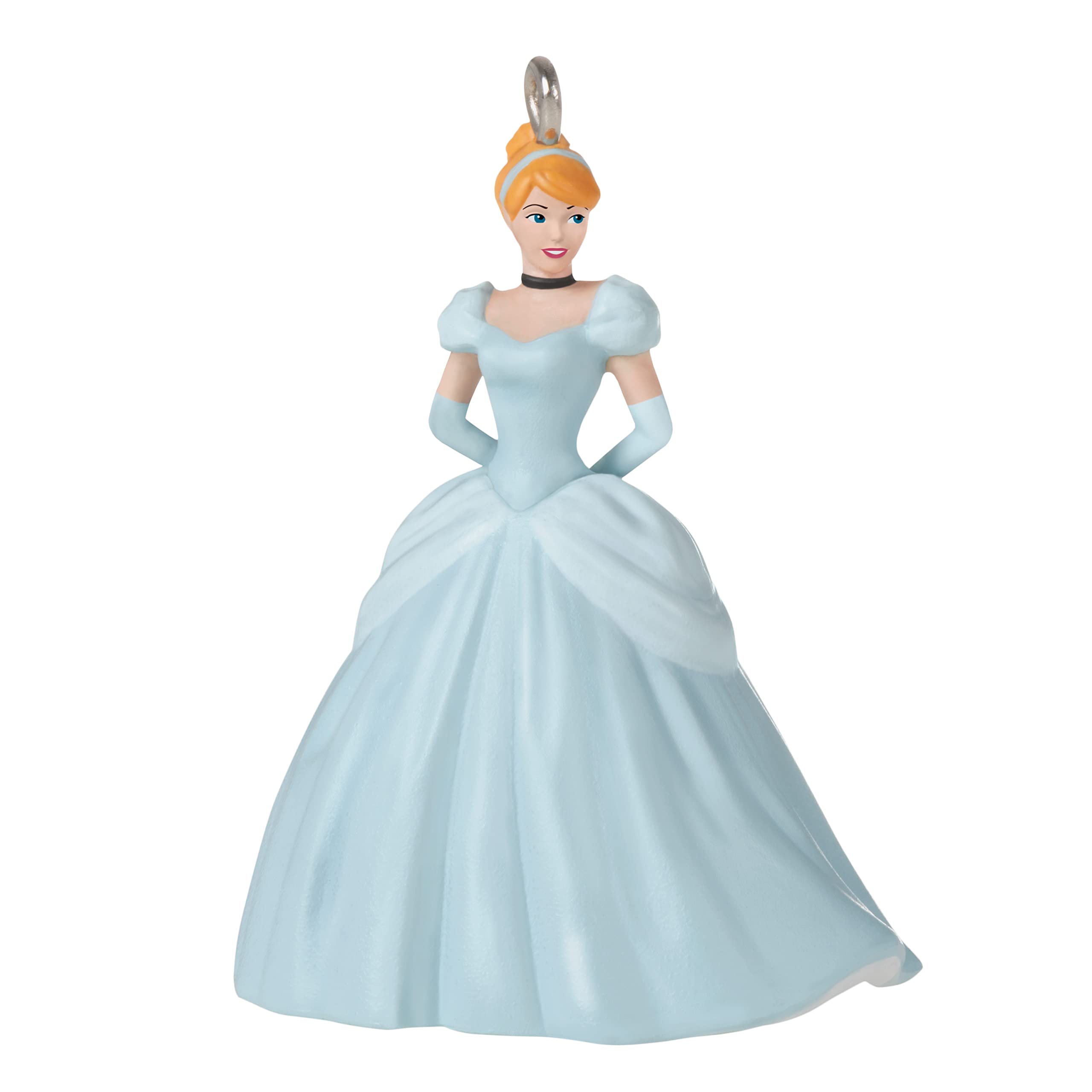 Hallmark Keepsake 1.25" Miniature Christmas Ornament 2022, Disney Cinderella A Beauty in Blue, Mini, Plastic