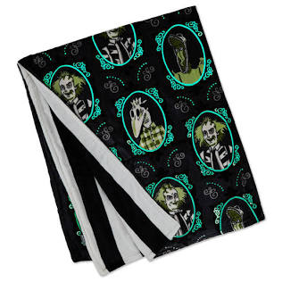Glow-in-the-Dark Beetlejuice Hallmark Halloween Blanket, 50 X 60