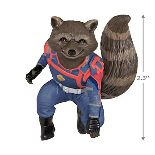 Hallmark Keepsake Christmas Ornament 2023, Marvel Studios Guardians of The Galaxy Vol. 3 Rocket, Super Hero Gifts