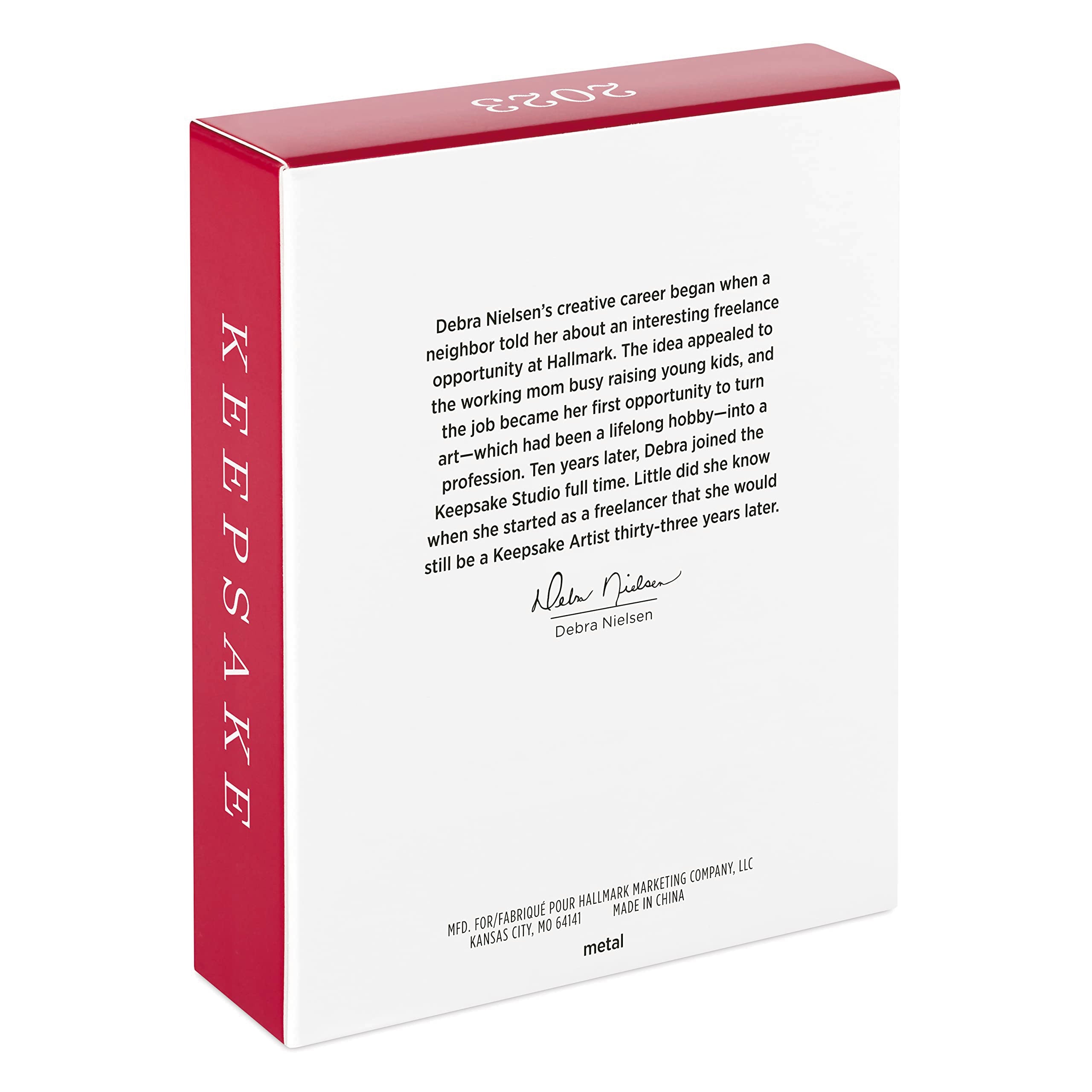 Hallmark Keepsake Christmas Ornament 2023, Thank You Mom, Metal Flower