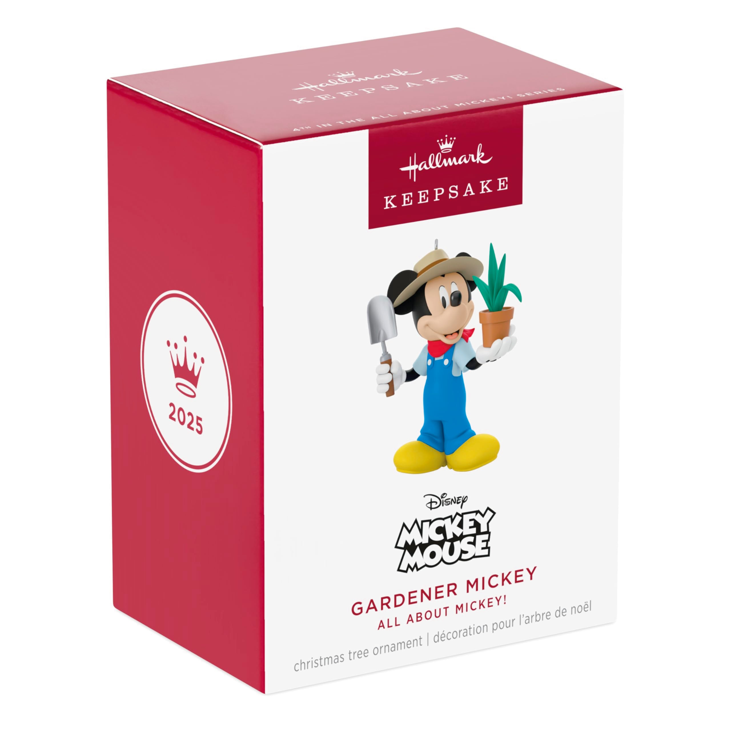 Gardener Mickey, Disney All About Mickey! 2025 Hallmark Keepsake Christmas Ornament