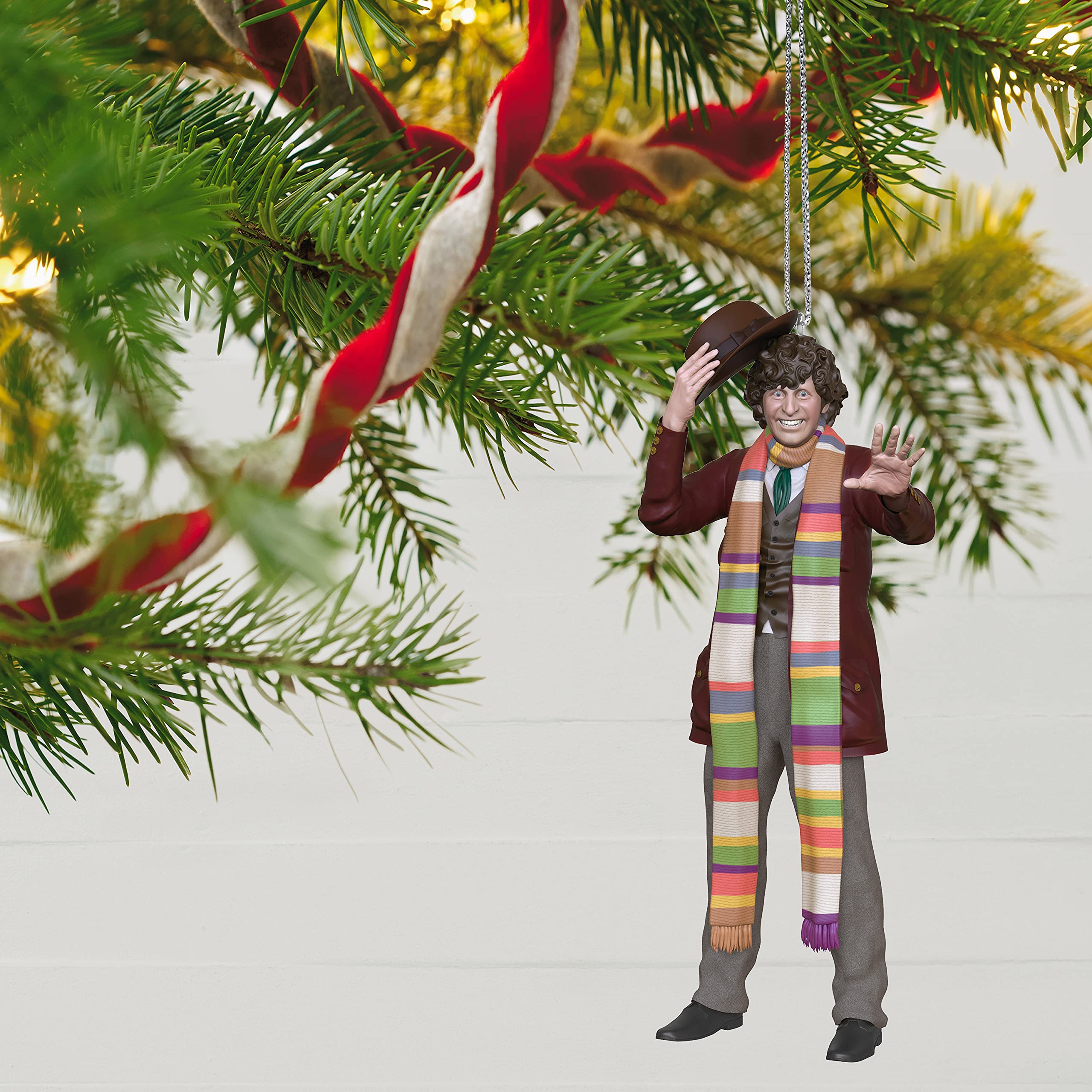Hallmark Keepsake Plastic Christmas Ornament 2021, Doctor Who The Fourth Doctor