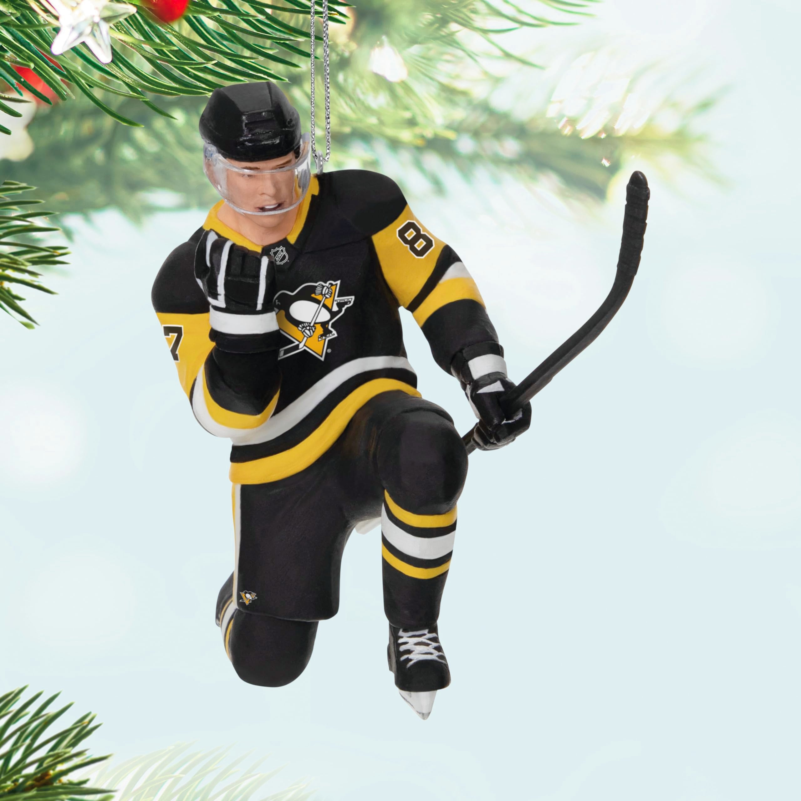 Hallmark Keepsake Christmas Ornament 2024, NHL Sidney Crosby Pittsburgh Penguins Hockey Ornament, Sports Gifts